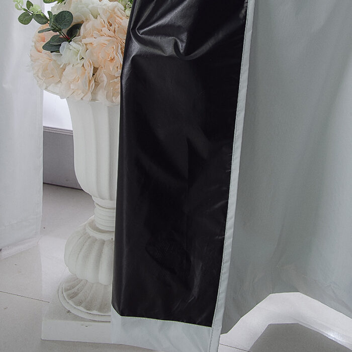 GOMINIMO Temporary Blackout Blinds Curtain Detachable for Thermal Insulated Room (Set of 2, 240 x 140cm, Black) - Image 3