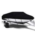 KILIROO 14-16 FT Waterproof Boat Cover Black