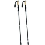 KILIROO Folding Hiking, Walking and Trekking Poles 135cm - Cork - Image 2