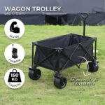 KILIROO Folding Wagon Trolley Cart (Black) - Image 2