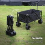 KILIROO Folding Wagon Trolley Cart (Black) - Image 3