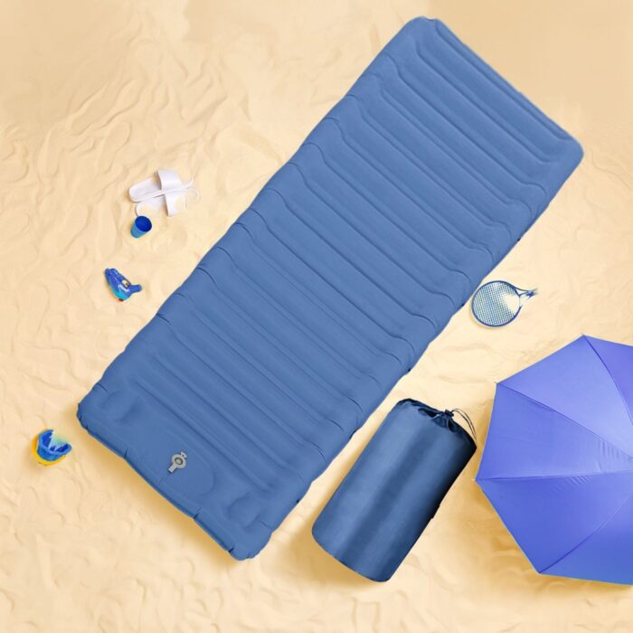 KILIROO Inflatable Camping Sleeping Pad (Blue) - Image 3