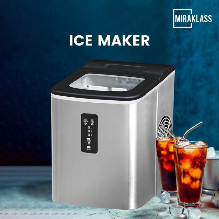 Miraklass Ice Maker Machine Stainless Steel 2L - Image 2