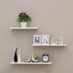 EKKIO Floating Shelf Set of 3 White - Image 3