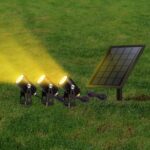 NOVEDEN Solar Garden Lights with 3 Set LED Spotlights (Warm White) - Image 3