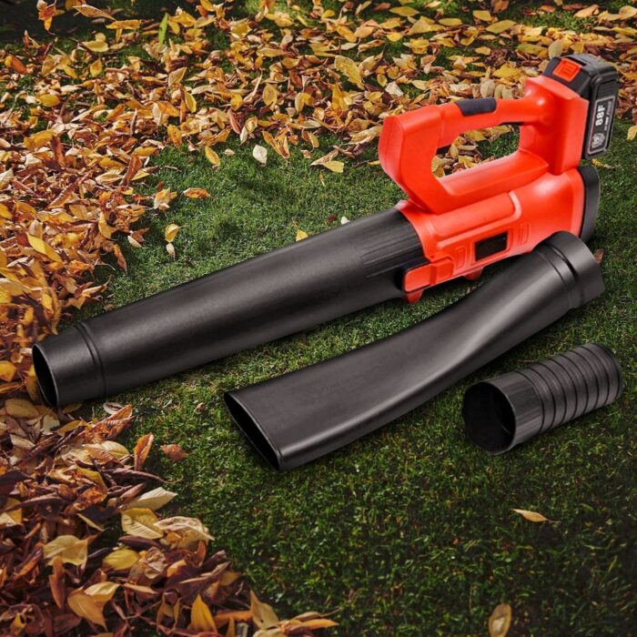 RYNOMATE 18V Cordless Garden Leaf Blower Lithium Electric Battery Nozzle 6-Speed - Image 3
