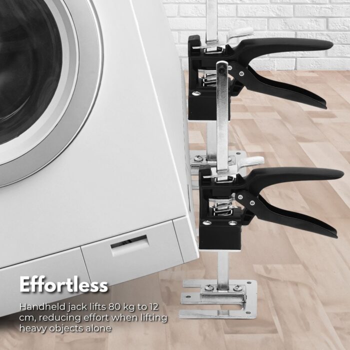 RYNOMATE 2 Pack Adjustable Labor Saving Arm Jack (Black) - Image 3