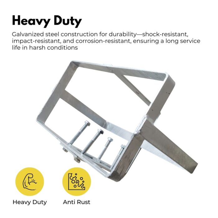 RYNOMATE 20L Jerry Can Holder for 4x4 Camper Trailer Caravan (Silver) - Image 3