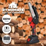 RYNOMATE Mini Handheld 6 Inch Cordless Electric Chainsaw - Image 2