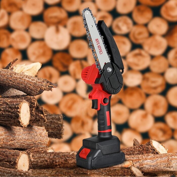 RYNOMATE Mini Handheld 6 Inch Cordless Electric Chainsaw - Image 3
