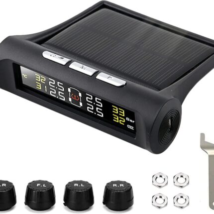 RYNOMATE Tire Pressure Monitoring System (External Solar 4 Sensor)