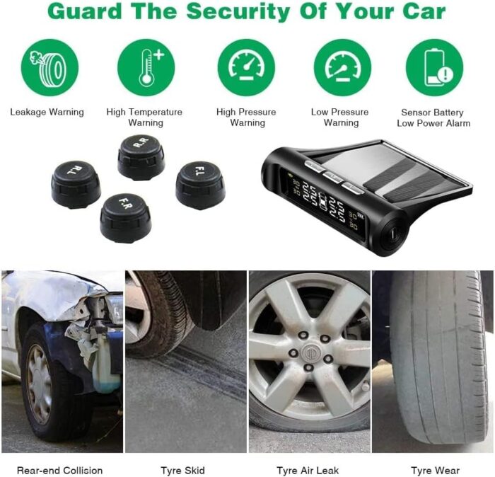 RYNOMATE Tire Pressure Monitoring System (External Solar 4 Sensor) - Image 3