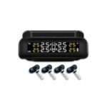 RYNOMATE Tire Pressure Monitoring System (External Solar Power Stick on Windshield 4 Sensor)