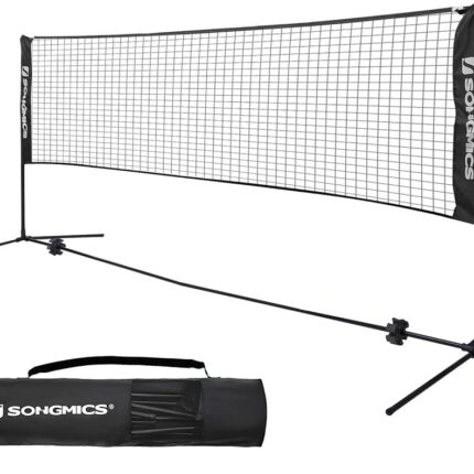 SONGMICS 3m Portable Tennis Badminton Net Blue