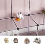 SONGMICS Guinea Pig Playpen with Dense Ramp White - Image 3