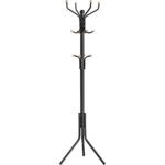 SONGMICS Metal Coat Rack 182 cm Tall Hall Tree Black