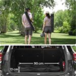SONGMICS Set of 2 Folding Camping Outdoor Chairs Black - Image 3