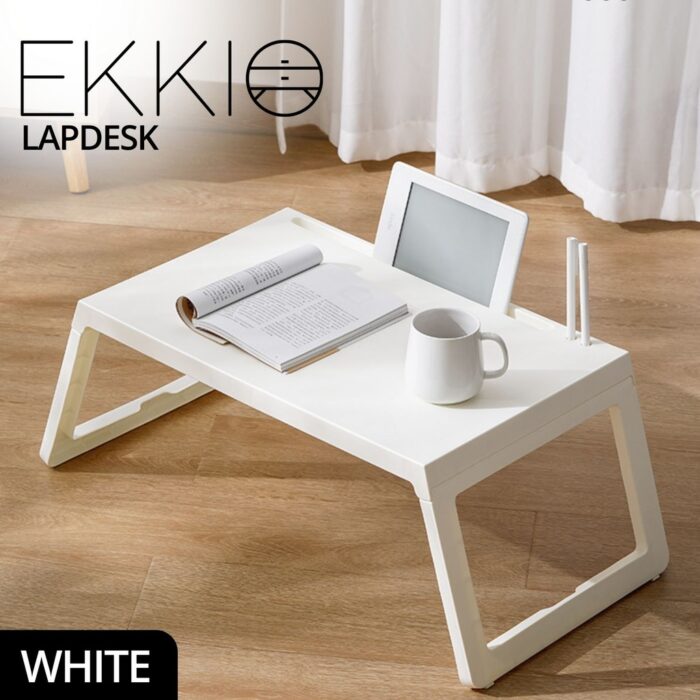 EKKIO Multifunction Laptop Bed Desk (White) - Image 2