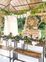 VASAGLE Dining Table Set with 2 Benches - Image 3