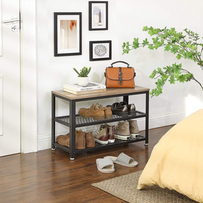 VASAGLE 3 Tier Shoe Rack - Image 2