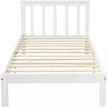 EKKIO Single Wooden Bed Frame (White) - Image 2