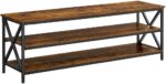 VASAGLE 147cm Entertainment Unit with Shelves