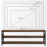 VASAGLE 147cm Entertainment Unit with Shelves - Image 2