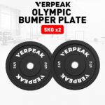 VERPEAK Black Olympic Bumper Weight Plates (15kg) - Image 3
