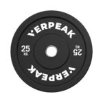 VERPEAK Black Olympic Bumper Weight Plates (25kg)