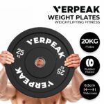 VERPEAK Black Olympic Bumper Weight Plates (25kg) - Image 2