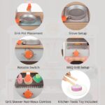 EKKIO Wooden Kitchen Playset for Kids (BBQ Kitchen Set) EK-KP-101-MS - Image 3