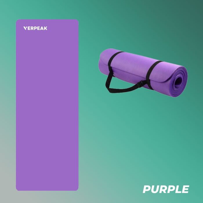 VERPEAK NBR Yoga Mat 2.0CM (Purple) - Image 2