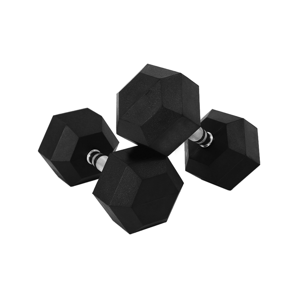 image_1024 VERPEAK Rubber Hex Dumbbells 10kg x 2 - Image 1