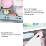 EKKIO Wooden Kitchen Playset for Kids (Japanese Style Kitchen Set, Pink) EK-KP-106-MS - Image 3