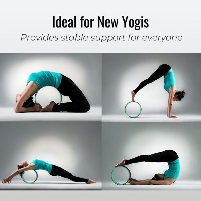 VERPEAK Yoga Wheel 3 Yoga Wheel Set (Green) - Image 3