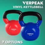 Verpeak Vinyl Kettlebell 6kg (Turquoise) - Image 2