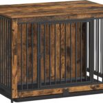 FEANDREA Dog Crate End Table for Medium Dogs up to 32kg Rustic Brown