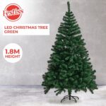 FESTISS 1.8m Christmas Tree with 250 LED Lights Warm White (Green) FS-TREE-08 - Image 2