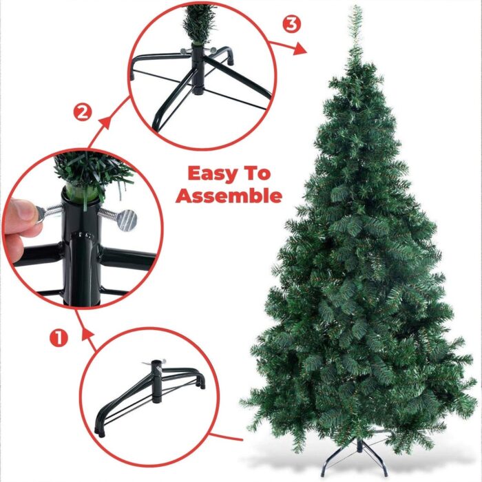 FESTISS 1.8m Christmas Tree with 250 LED Lights Warm White (Green) FS-TREE-08 - Image 3
