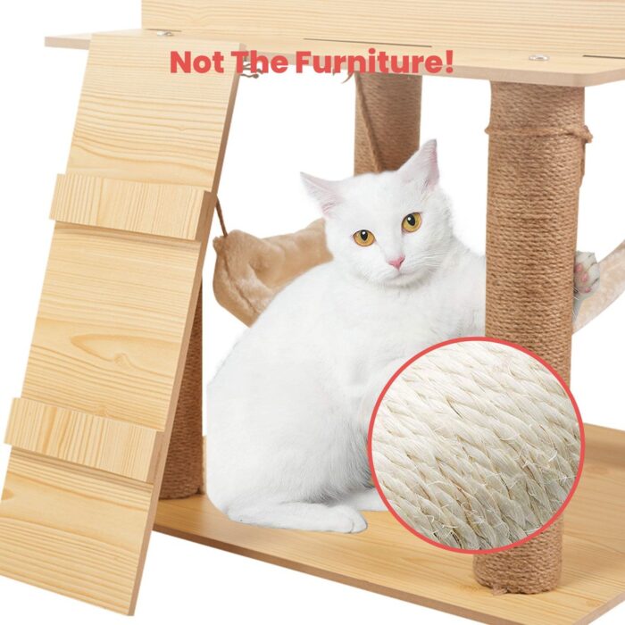 Floofi 130cm Wooden Cat Tree - Image 2
