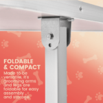 Floofi Pet Grooming Table 90cm Double Pole (Black) - Image 3