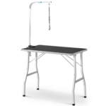 Floofi Pet Grooming Table 90cm Single Pole (Black)