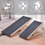 FLOOFI Wooden Adjustable Pet Ramp 70 x 35 cm - Image 3