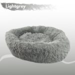 FLOOFI XL 100CM Round Pet Bed (Light Grey) - Image 2