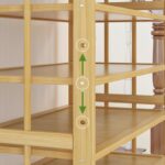 EKKIO 10-Tiers Bamboo Shoe Rack - Image 2