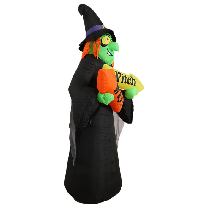 Festiss 2.4m Witch Way Halloween Inflatable with LED - Image 3