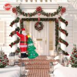 Festiss 2.5m Santa and Christmas Tree Christmas Inflatable with LED - Image 3