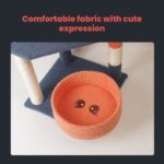 Floofi 110cm Emoji Plush Cat Condo Cat Tree Blue Red - Image 2