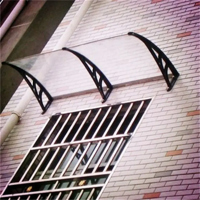 NOVEDEN Window Door Awning Canopy Outdoor UV Patio Rain Cover Clear White 1M X 2.4M Type 1 - Image 2
