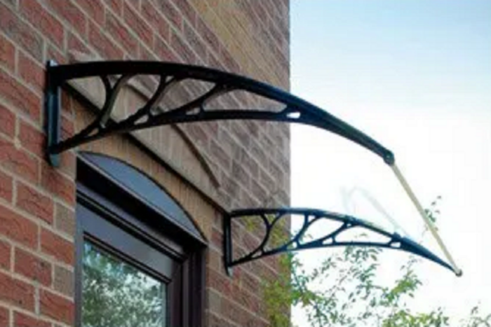 NOVEDEN Window Door Awning Canopy Outdoor UV Patio Rain Cover Clear White 1M X 2.4M Type 1 - Image 3